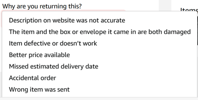 Amazon returns and refunds