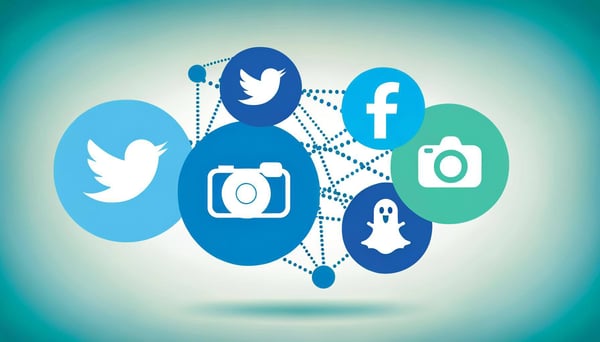 create an image showing all of the top social media platforms