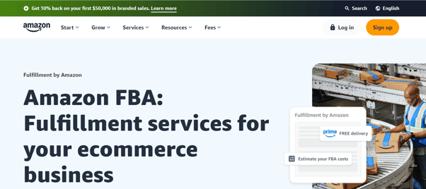 Amazon FBA Homepage