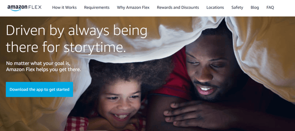 Amazon Flex Homepage