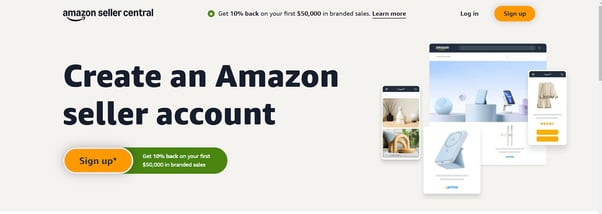 Amazon Seller account log in