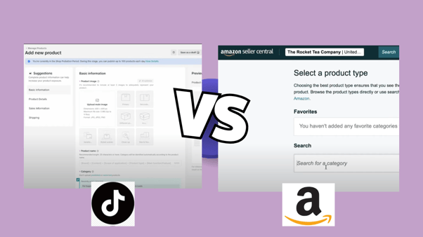 Amazon VS Tiktok product listing