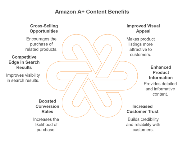 An infographic on Amazon A+ Content