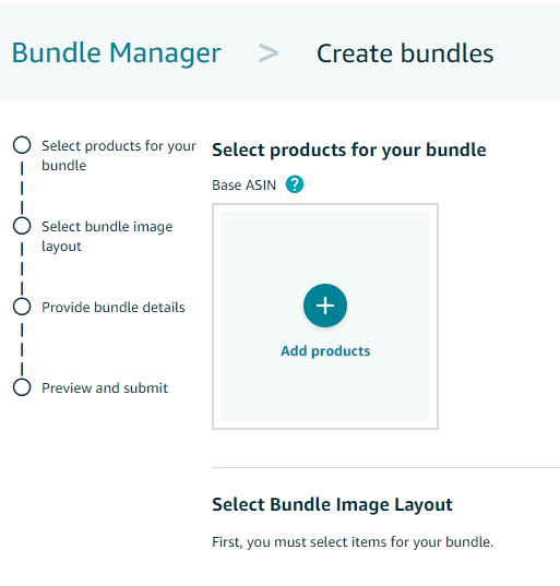 amazon vendor bundle manager