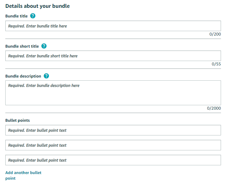 vendor central virtual bundle creation