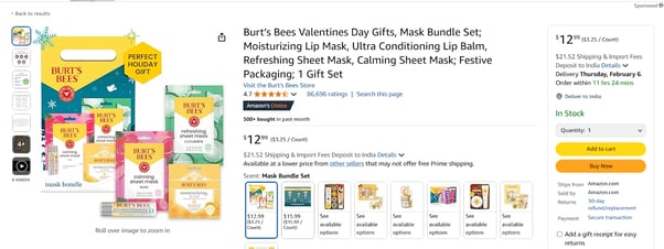 Bundle products on Amazon