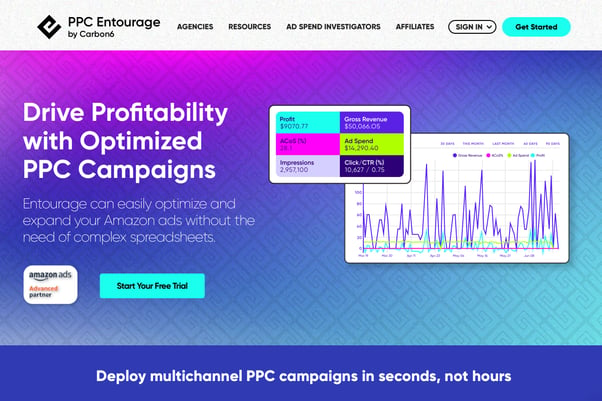 PPC Entourage landing page