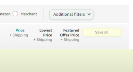 Pricing categories on Amazon