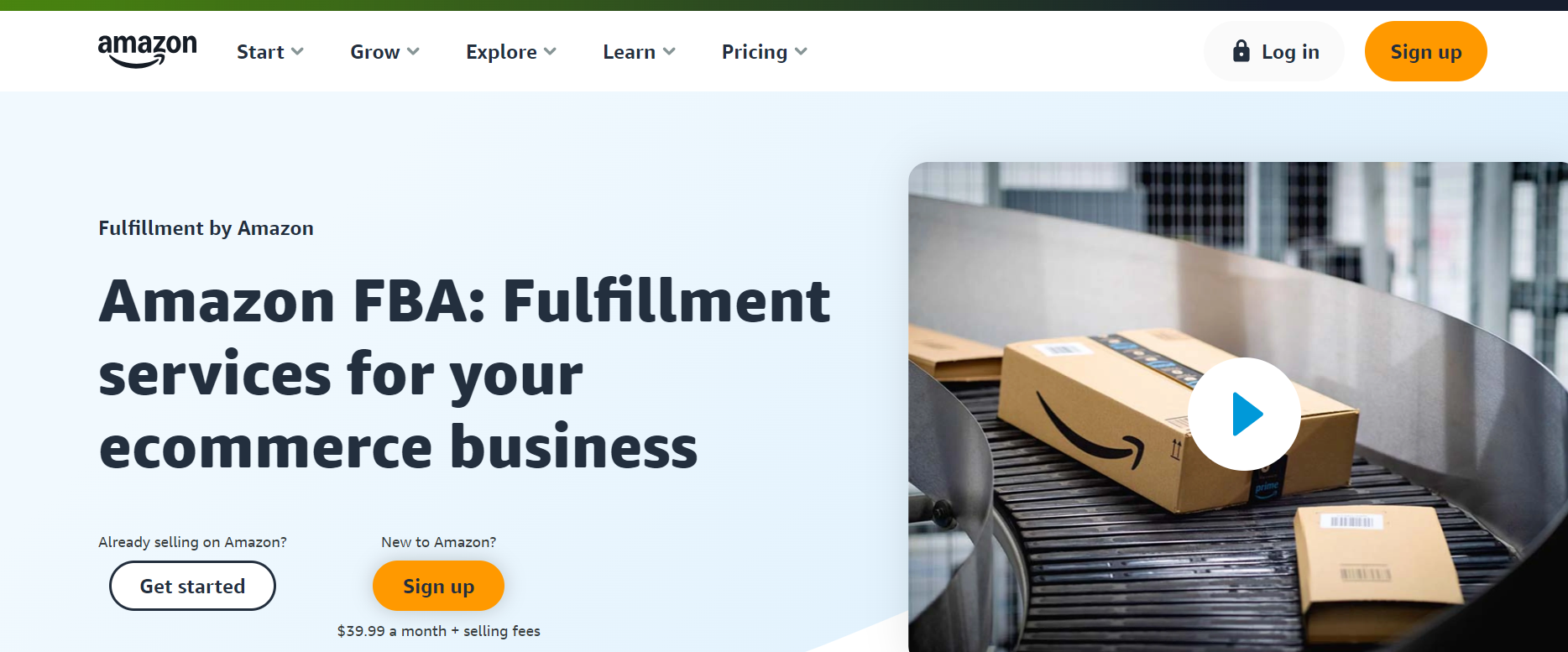 Fulfilled by Amazon (FBA) Amazon Service Page 