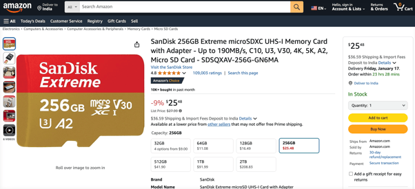 Second example of amazon choice badge product Source