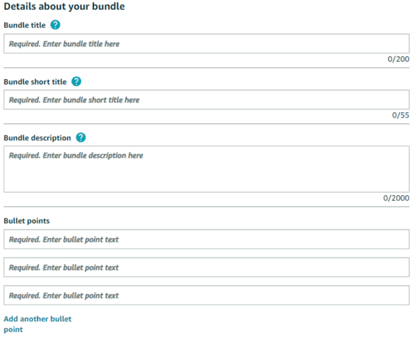 vendor central virtual bundle creation